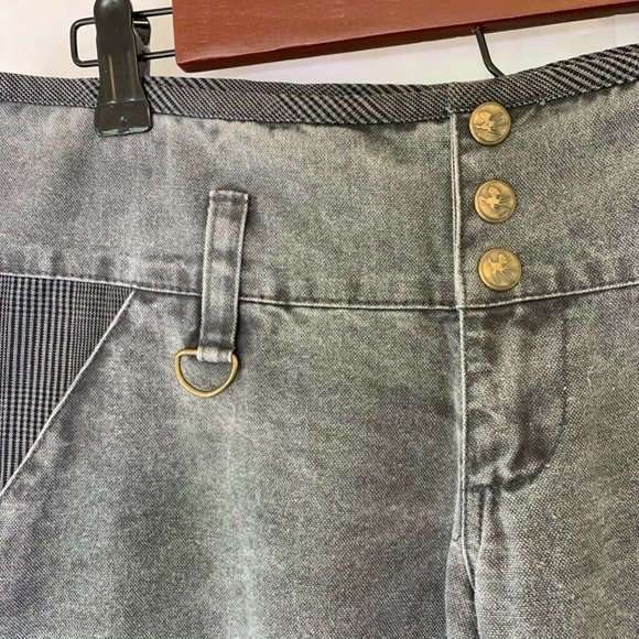 Gentle Fawn Womens Flare Jeans Gray Plaid Zipper 4 - Picture 7 of 7